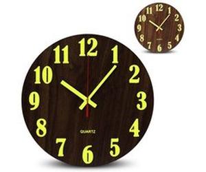 Horloge FISHTEC Light & Wood Marron G