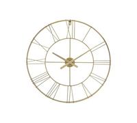 Horloge géante Silence métal doré D70 cm