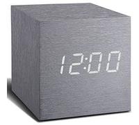 Horloge Gingko Cube click Aluminium G