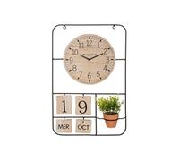 Horloge H52 Camille calendrier et plante art