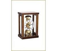 Hermle 23056-030791 Horloge de Table au Design épuré en Noyer Marron 18,5 x 26,5 x 12,5 cm