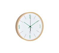 Horloge Horloge murale radio analogique design avec cadre en érable 60.3524