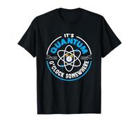 Horloge informatique quantique Somewhere Funny Qubit T-Shirt