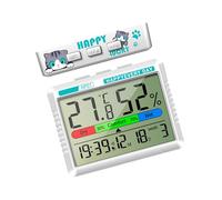 Horloge intelligente et moniteurs de température de haute précision Appareil de mesure hygromètre testeur pour la maison, les chambres à coucher, les espaces de travail Pratique