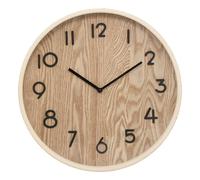 Horloge Ivana 38 cm, design en bois, fabriquée en panneau de fibres