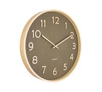 Horloge - KARLSSON - Pure - 40 cm - Bois - Vert Mousse - Intérieur