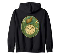 Horloge Kiwi Ornement Art Nouveau Sweat à Capuche