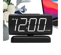 Horloge LED Alarm, Red Digits, Rotatable Display Device, Portable Nightstand Tool, Modern Essentials, Top Usage Accessory for Living Room Kitchen Office Classroom Hôtel Apartment Chambre & Home Use