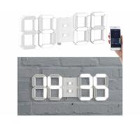 Horloge LED connectée à intensité variable avec réveil Lunartec