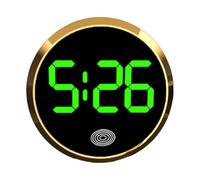 Horloge LED numérique du tableau de bord de voiture | Horloge d'écran tactile de 4,6 cm | Case en ronde électronique | Affichage avec un montage facile et un design durable, idéal pour les be