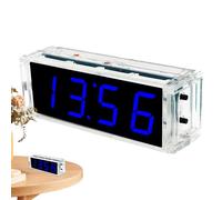 Horloge LED numérique - Kit de bricolage électronique, projet de soudure avec écran d'un pouce | Apprentissage Assemblage Pratique Pour L'éducation Hobby Formation Expérimentation Bricolage Développem