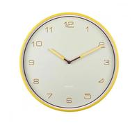Horloge Lined Numbers D40cm - Present Time - Jaune -