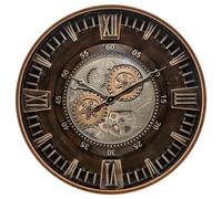 Atmosphera Horloge mécanique Yoni métal Marron Ø59 cm