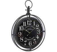 Horloge GENERIQUE Horloge métal Gousset noir grande taille, Diamètre 74 cm, L60 x P10 x h84 cm -PEGANE-