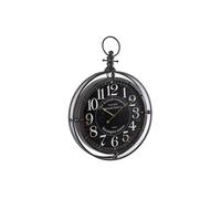 Horloge GENERIQUE Horloge métal Gousset noir grande taille, Diamètre 74 cm, L60 x P10 x h84 cm -PEGANE-