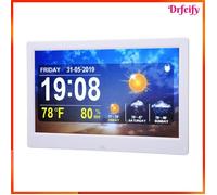 Horloge météo - AKOZON - 10 pouces - Réglage auto WiFi - Date, heure, température - Prévisions 3 jours
