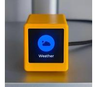 Horloge météo avec ticket de prix intelligent outil essentiel pour crypto-monnaie et suivi du marché de l'or (jaune)