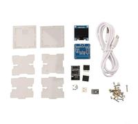Horloge météo électronique DIY avec module WiFi et boîtier transparent pour surveillance en temps réel