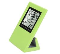 Horloge météo, température et humidité numériques, horloge météo, horloge solaire multifonctionnelle, horloge météo solaire à affichage LCD, horloge météo solaire de bureau