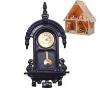 Horloge miniature décorative, accessoire de meubles de maison de , 3 x 5,5 cm, décoration intérieure durable, petite pièce de décoration d'intérieur, accessoire de meubles de jeu pour