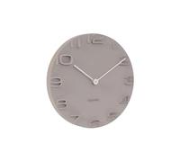 - Horloge moderne avec aiguilles chromées On the Edge gris