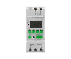 Horloge Modulaire 220V, Programmateur Tableau Electrique Minuterie Numérique Programmable LCD Interrupteur Horaire Quotidien/Hebdomadaire sur Rail DIN