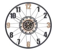 Horloge ""Mohan"" en bois & métal D65cm - Atmosphera createur d'interieur