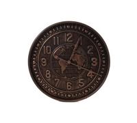 Horloge monde - - Marron - Métal