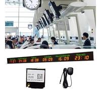 Horloge mondiale avec GPS et villes personnalisées, se connecte au téléphone ou à l'ordinateur via Hotspot pour l'affichage de plusieurs fuseaux horaires