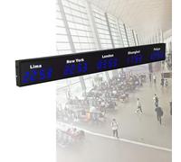 Horloge mondiale numérique à LED, affichage multiple de fuseaux horaires pour bureaux, hôtels, entreprises, villes faciles à changer, heure précise, design élégant