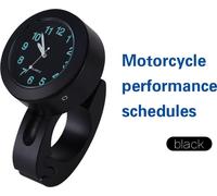 Horloge moto, alimentée par pile lecture facile large compatibilité ourstuum installation facile pour 7/8 pouces à 1 pouce