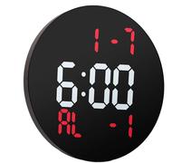 Horloge multifonction avec relevés de température et d'humidité - Double alarme programmable - Contrôle automatique de la luminosité - Grand écran numérique avec température