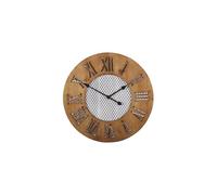 Horloge murale ø 60 cm effet bois foncé CUILCO