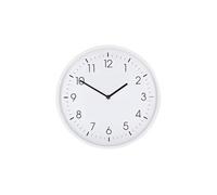 Nedis Horloge Murale 30 cm Mouvement Silencieux Cadre Léger Blanc