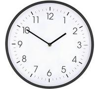 Horloge Murale 30 cm Mouvement Silencieux Cadre Léger Nedis Blanc / Noir
