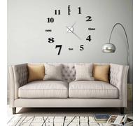 vidaXL Horloge murale 3D Design moderne 100 cm XXL Noir