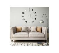 vidaXL Horloge murale 3D Design moderne 100 cm XXL Noir