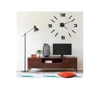 vidaXL Horloge murale 3D Design moderne Noir 100 cm XXL 325156