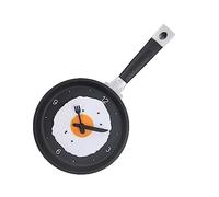 Horloge Murale 3D en Forme D'œuf Au Plat, Design Moderne pour la Décoration De Cuisine, Poêle Décorative De Cuisine, Horloge Murale avec œuf Au Plat, Horloge Murale Silencieuse à Piles(Rose)