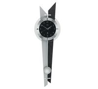 Horloge murale à balancier radio-pilotée en ardoise et aluminium Bons plans : Nouveauté