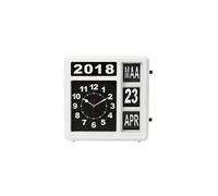 HORLOGE MURALE A CHIFFRES SAUTANTS AVEC CALENDRIER - 31 x 31 cm - NEERLANDAIS