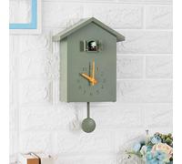 Horloge murale à coucou avec son d'oiseau horaire, design scandinave pour décoration d'intérieur