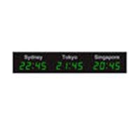 Horloge Murale À Intervalles Avec Minuterie D'Entraînement, Horloge Numérique À Led Multi-Fuseaux Horaires, Autocollants De Ville, Horloge Murale À Fuseaux Horaires Mondiaux Pour Bureau, Décoration D