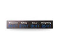 Horloge Murale À Intervalles Avec Minuterie D'Entraînement, Horloge Numérique À Led Multi-Fuseaux Horaires, Autocollants De Ville, Horloge Murale À Fuseaux Horaires Mondiaux Pour Bureau, Décoration D