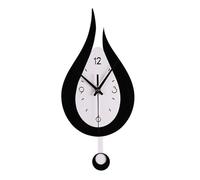 Horloge murale à pendule - HOMYL - HOMYL - Noir - 30 cm - Silencieuse