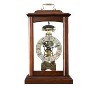 Horloge Murale à Pendule - Horloge de cheminée silencieuse et rétro avec carillons, étagère en Bois Massif, Horloge décorative pour Salon, Bureau