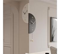 Horloge Murale à Pendule Moderne - Horloge d'angle Minimaliste Double Face pour Salon, Bureau, Couloir