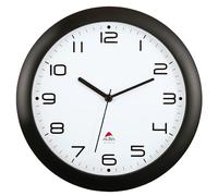 Alba Horloge murale Hornew à quartz – Diamètre 30 cm – Noir