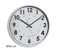 Horloge murale à quartz diamètre 30 cm - blanche