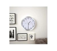 Vidaxl Horloge Murale À Quartz Hygromètre Et Thermomètre 30 Cm Blanc